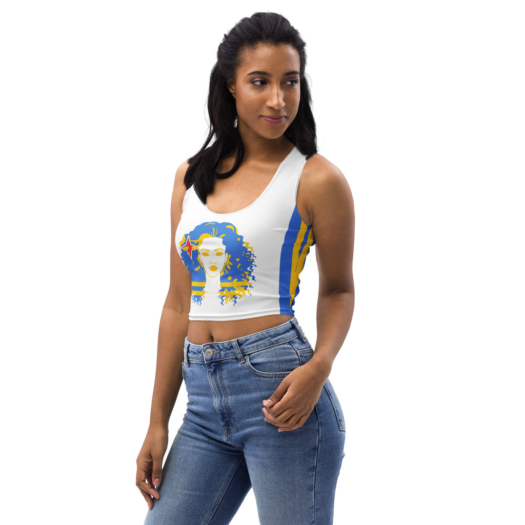 Aruban Girl Camo Crop Top - Conscious Apparel Store