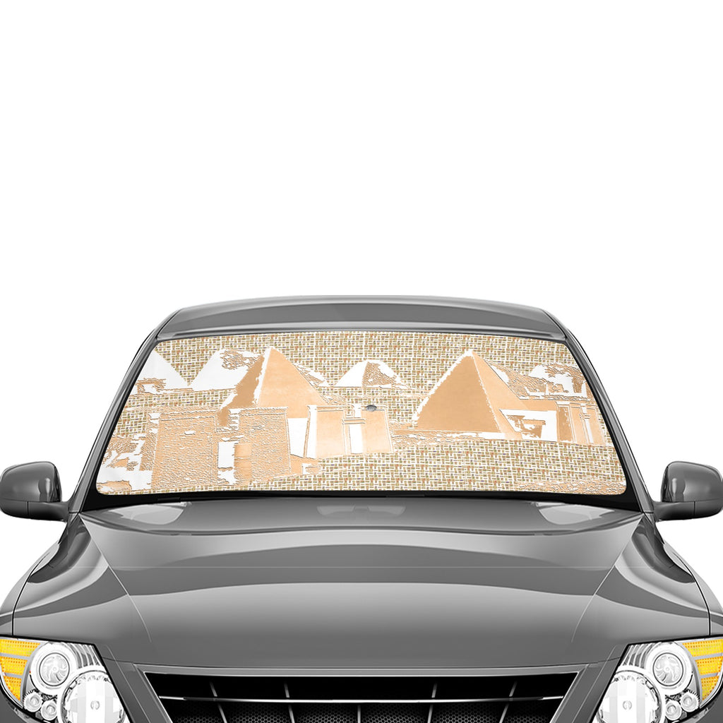 Nubia Pyramids Car Sun Shade Umbrella 58"x29" (6 Colors Available)