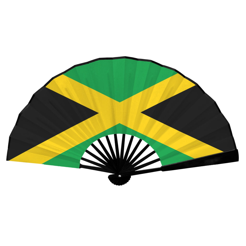 Janaica Flag Double-Sided Custom Folding Fan