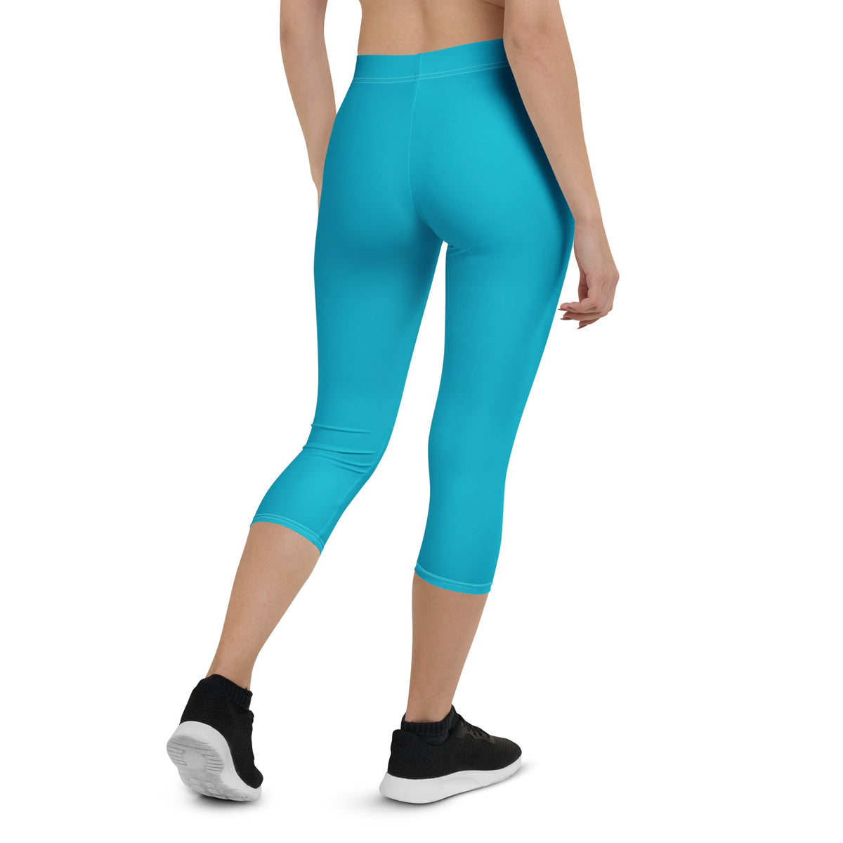 Bahamas Blue Capri Leggings - Conscious Apparel Store