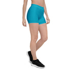 Bahamas Blue Leggings Shorts - Conscious Apparel Store