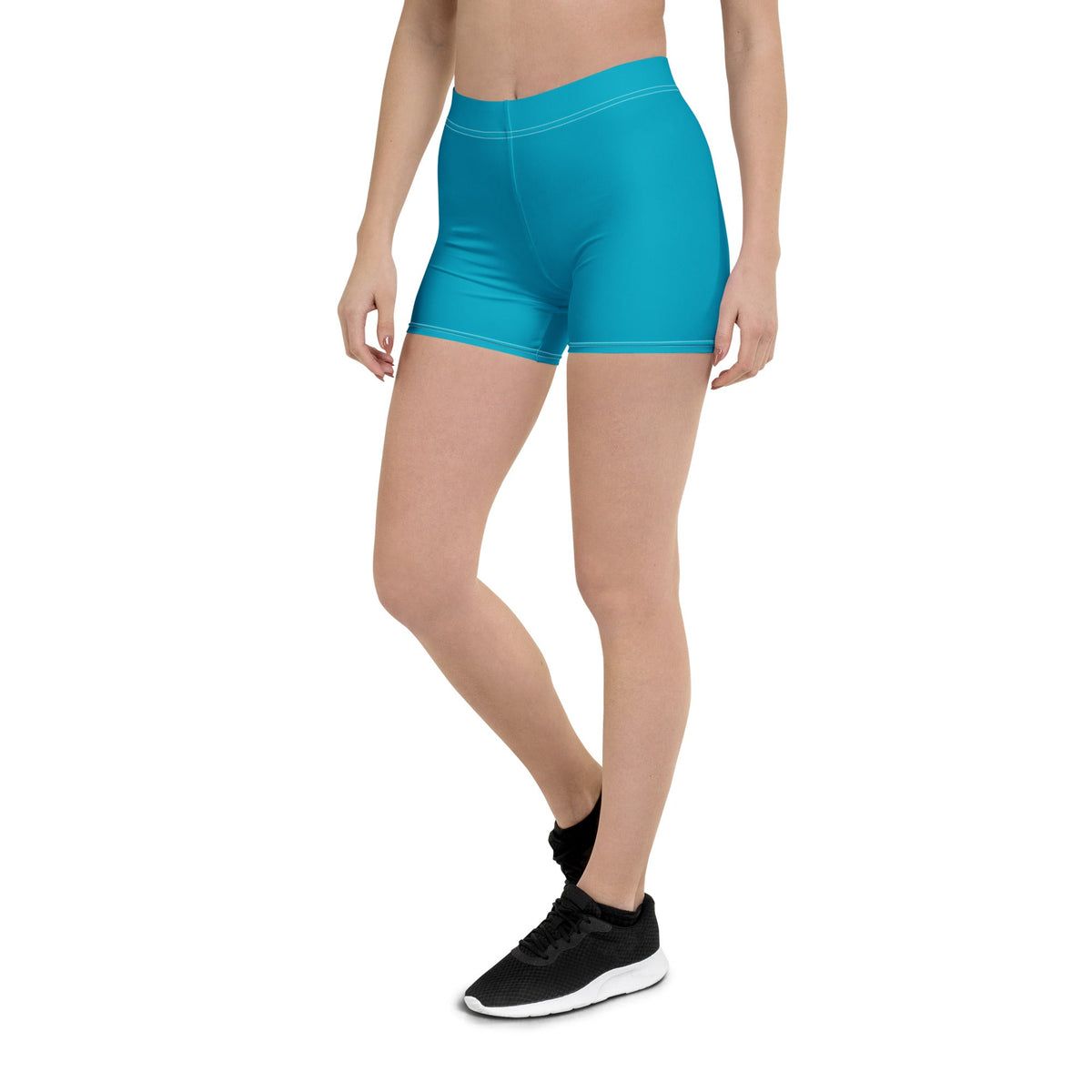 Bahamas Blue Leggings Shorts - Conscious Apparel Store