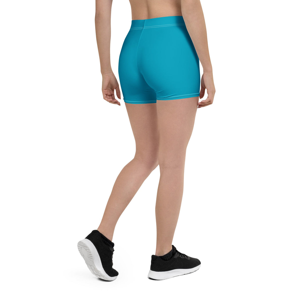 Bahamas Blue Leggings Shorts - Conscious Apparel Store