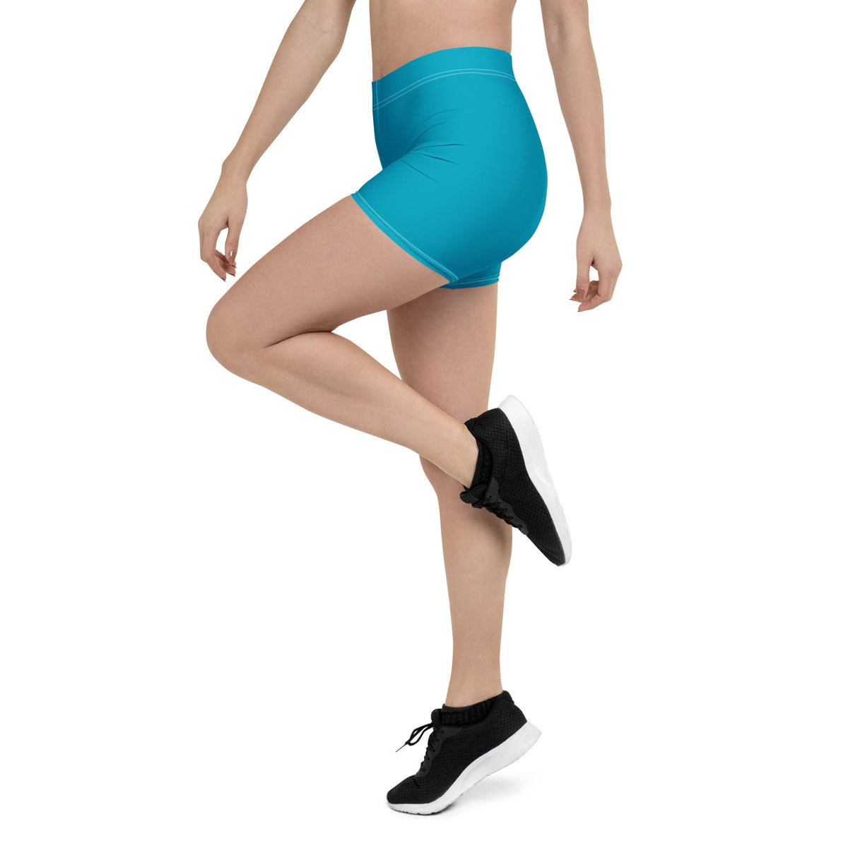 Bahamas Blue Leggings Shorts - Conscious Apparel Store