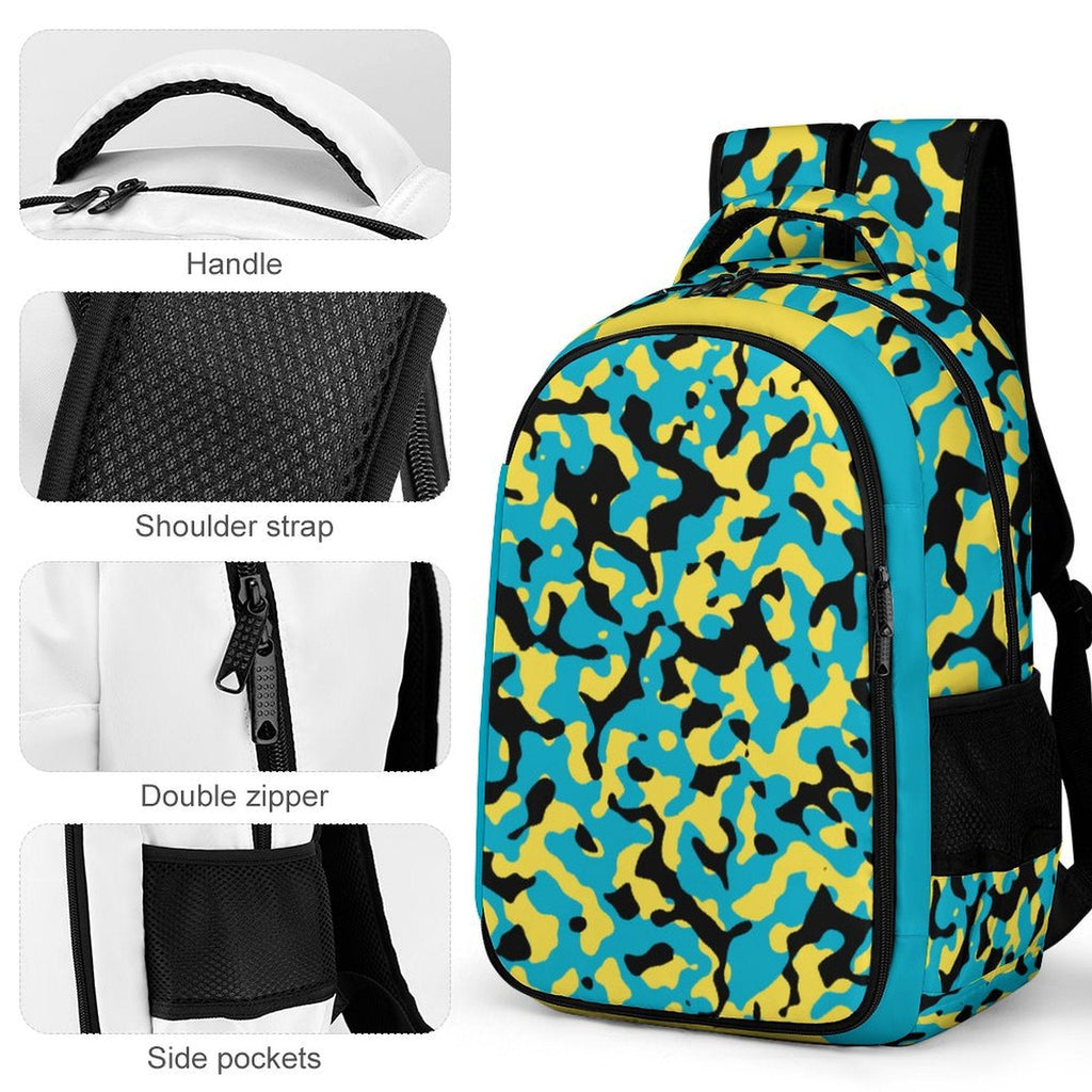 Bahamas Flag Camo Casual Backpack - Conscious Apparel Store