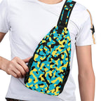 Bahamas Flag Camo Casual Chest Bag - Conscious Apparel Store
