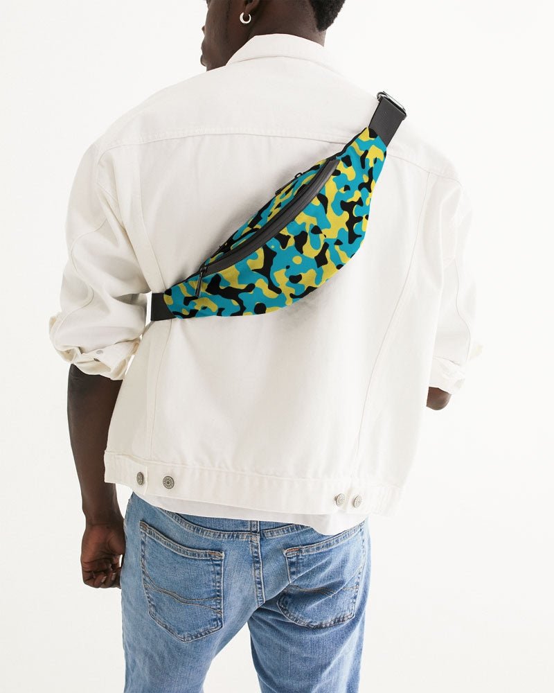 Bahamas Flag Camo Crossbody Sling Bag - Conscious Apparel Store