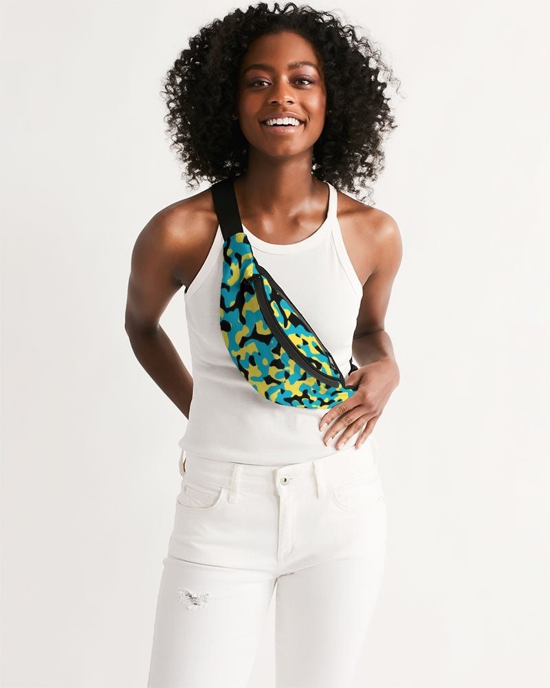 Bahamas Flag Camo Crossbody Sling Bag - Conscious Apparel Store