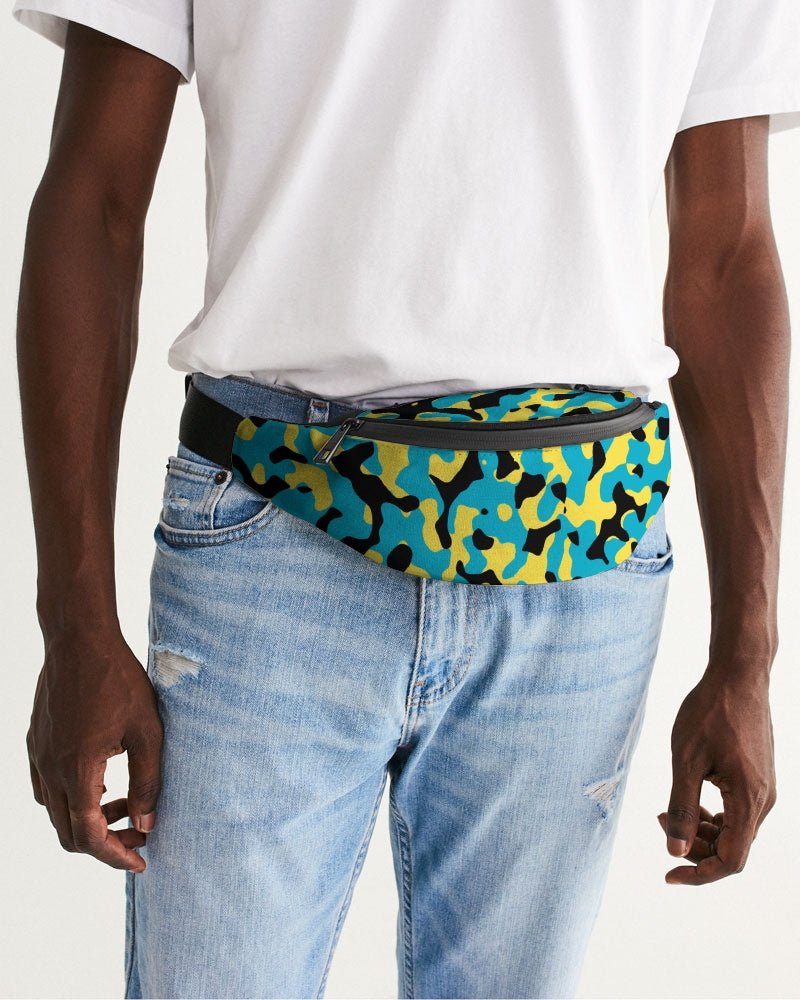 Bahamas Flag Camo Crossbody Sling Bag - Conscious Apparel Store