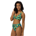 Bahamas Flag Camo high - waisted bikini - Conscious Apparel Store