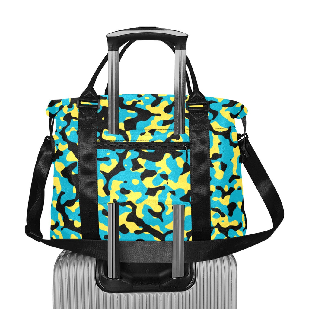 Bahamas Flag Camo Large Capacity Duffle Bag - Conscious Apparel Store