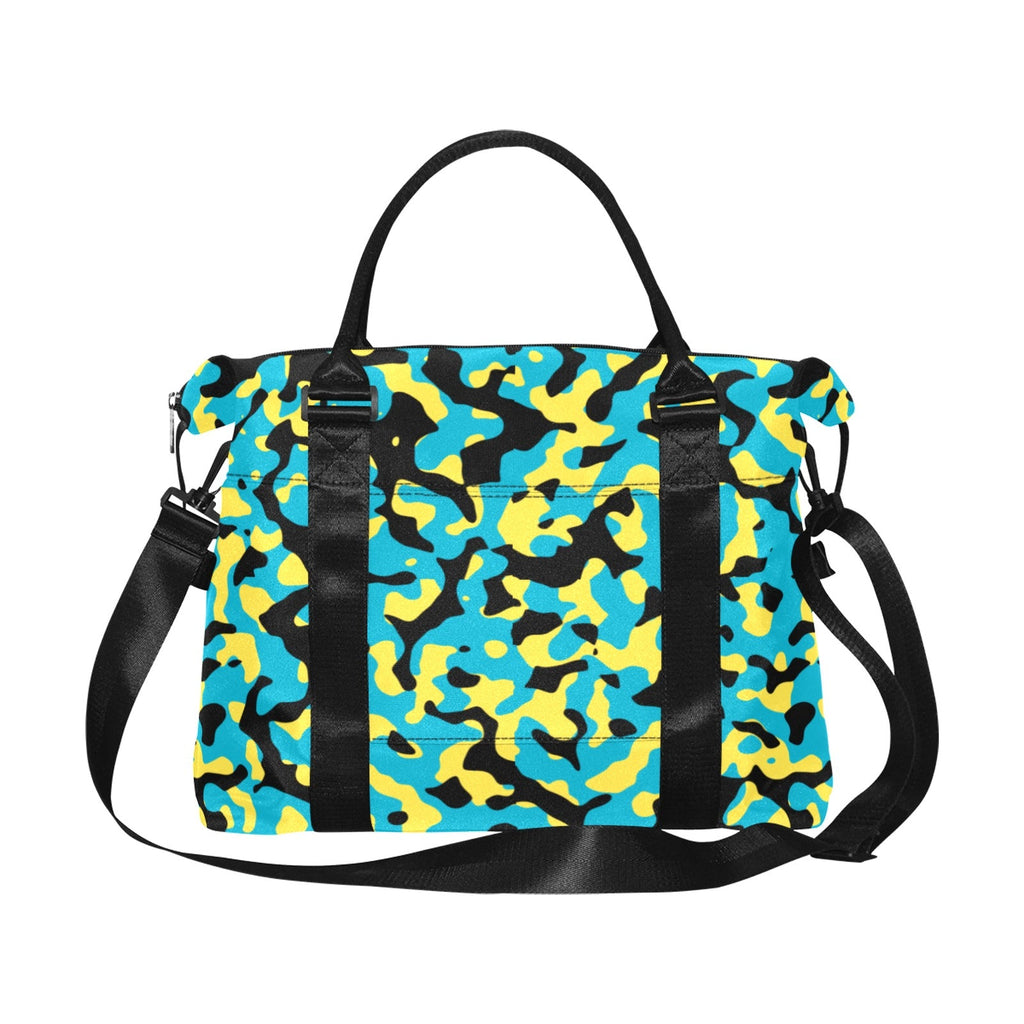 Bahamas Flag Camo Large Capacity Duffle Bag - Conscious Apparel Store