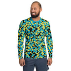 Bahamas Flag Camo Men's Rash Guard - Conscious Apparel Store