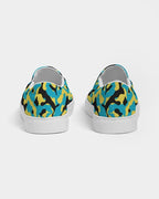 Bahamas Flag Camo Men's Slip-On Canvas Shoe - Conscious Apparel Store