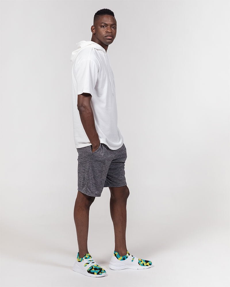 Bahamas Flag Camo Men's Two - Tone Sneaker - Conscious Apparel Store