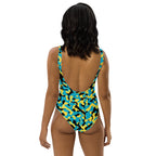 Bahamas Flag Camo One - Piece Swimsuit - Conscious Apparel Store