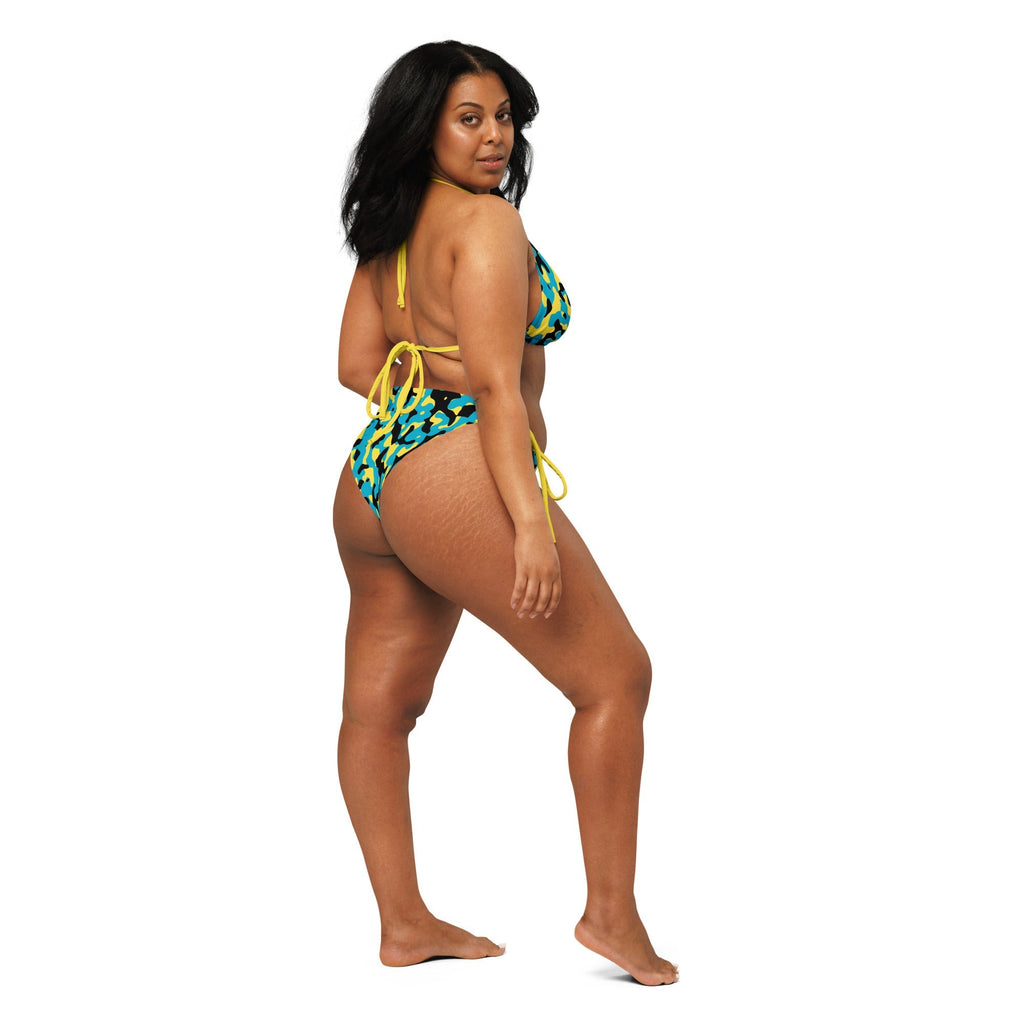 Bahamas Flag Camo string bikini - Conscious Apparel Store