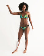 Bahamas Flag Camo Triangle String Bikini - Conscious Apparel Store