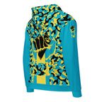 Bahamas Flag Camo Unisex zip hoodie - Conscious Apparel Store