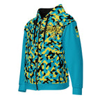 Bahamas Flag Camo Unisex zip hoodie - Conscious Apparel Store
