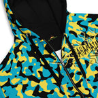 Bahamas Flag Camo Unisex zip hoodie - Conscious Apparel Store