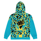 Bahamas Flag Camo Unisex zip hoodie - Conscious Apparel Store