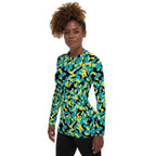 Bahamas Flag Camo Women's Rash Guard - Conscious Apparel Store
