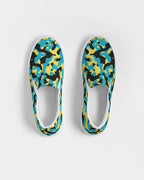 Bahamas Flag Camo Women's Slip - On Canvas Shoe - Conscious Apparel Store