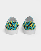 Bahamas Flag Camo Women's Slip-On Canvas Shoe - Conscious Apparel Store
