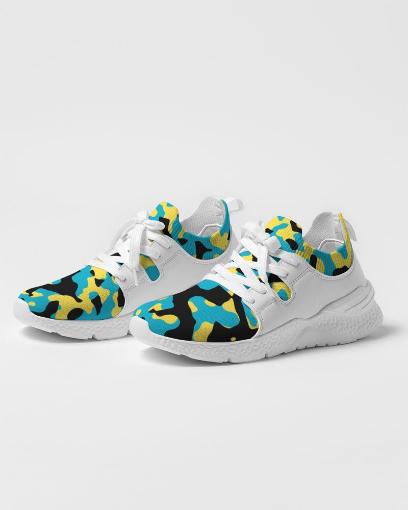 Bahamas Flag Camo Women's Two - Tone Sneaker - Conscious Apparel Store