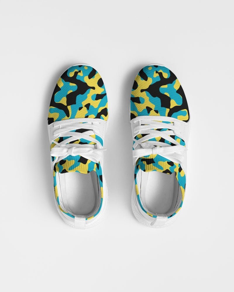 Bahamas Flag Camo Women's Two-Tone Sneaker - Conscious Apparel Store