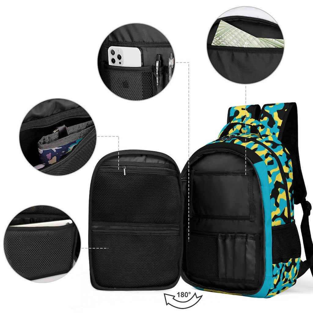 Bahamas Flag Casual Backpack - Conscious Apparel Store