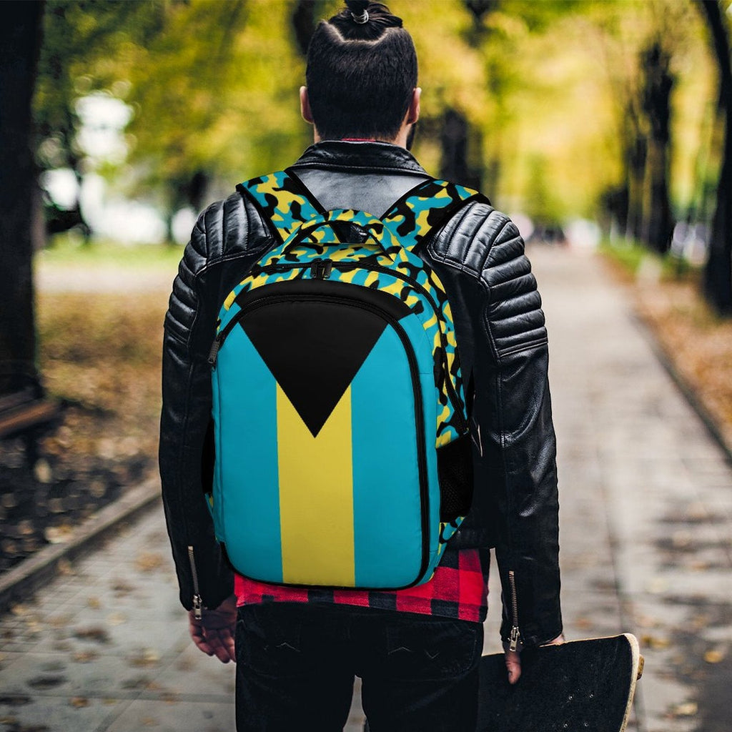 Bahamas Flag Casual Backpack - Conscious Apparel Store
