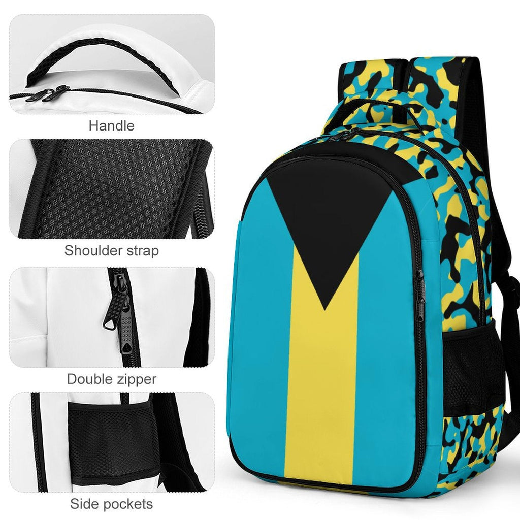 Bahamas Flag Casual Backpack - Conscious Apparel Store