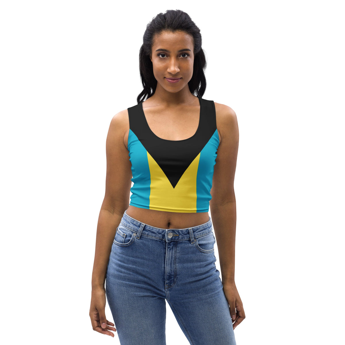 Bahamas Flag Crop Top - Conscious Apparel Store
