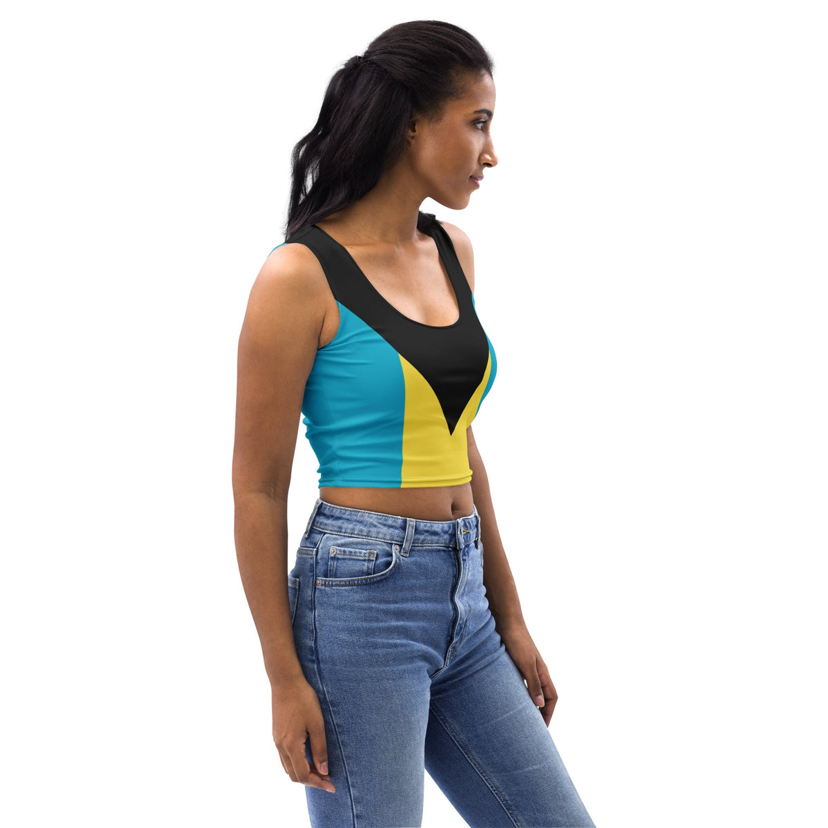Bahamas Flag Crop Top - Conscious Apparel Store
