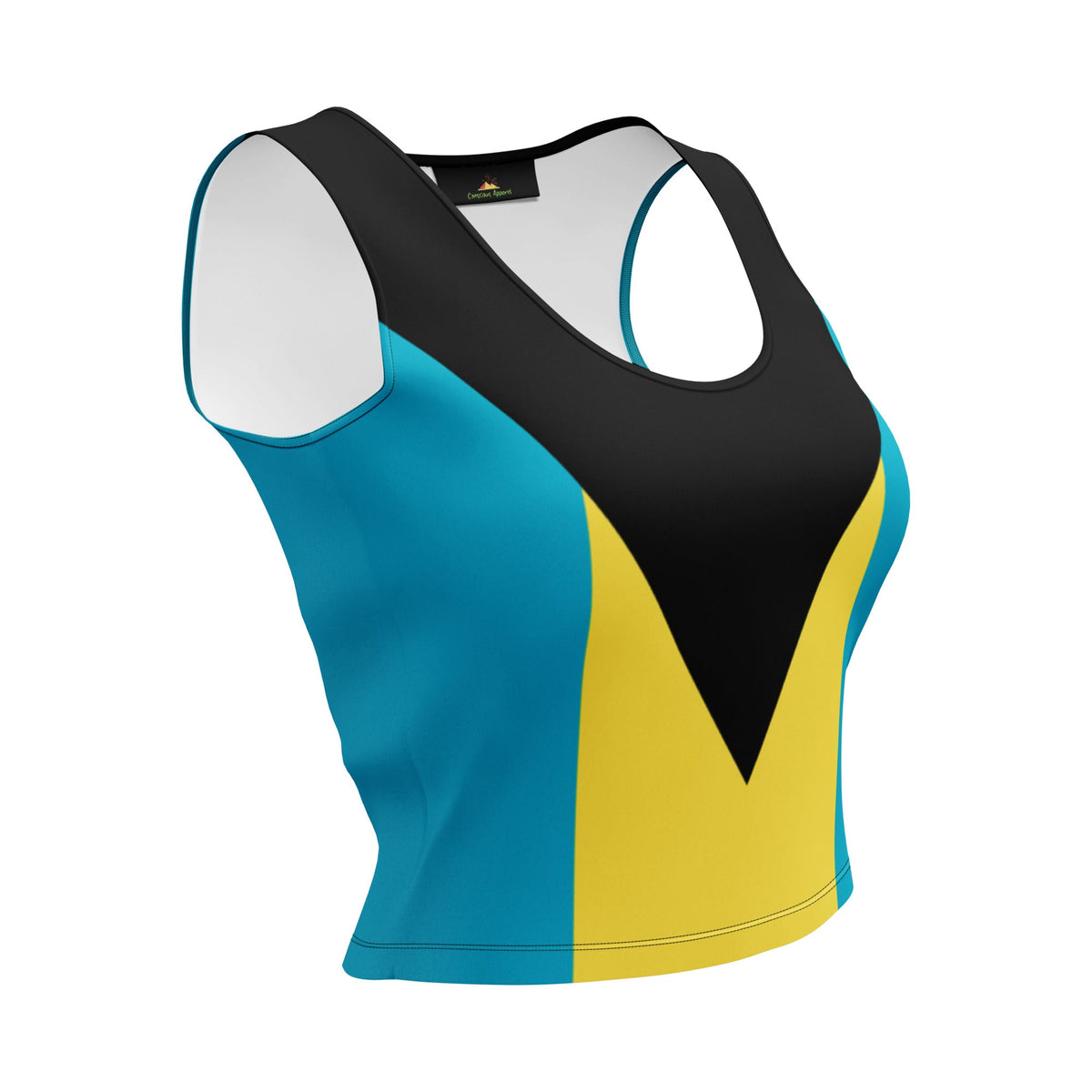 Bahamas Flag Crop Top - Conscious Apparel Store