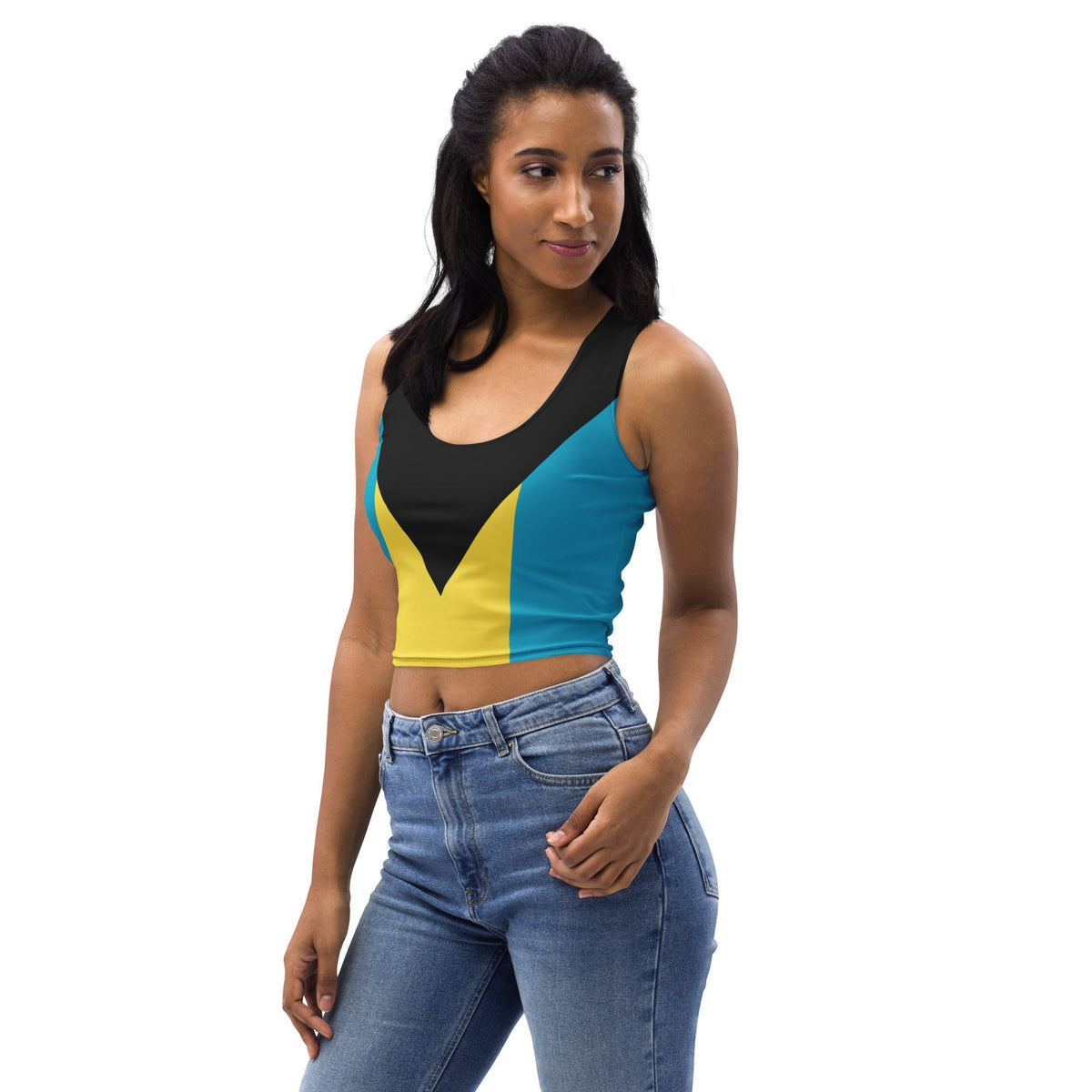 Bahamas Flag Crop Top - Conscious Apparel Store