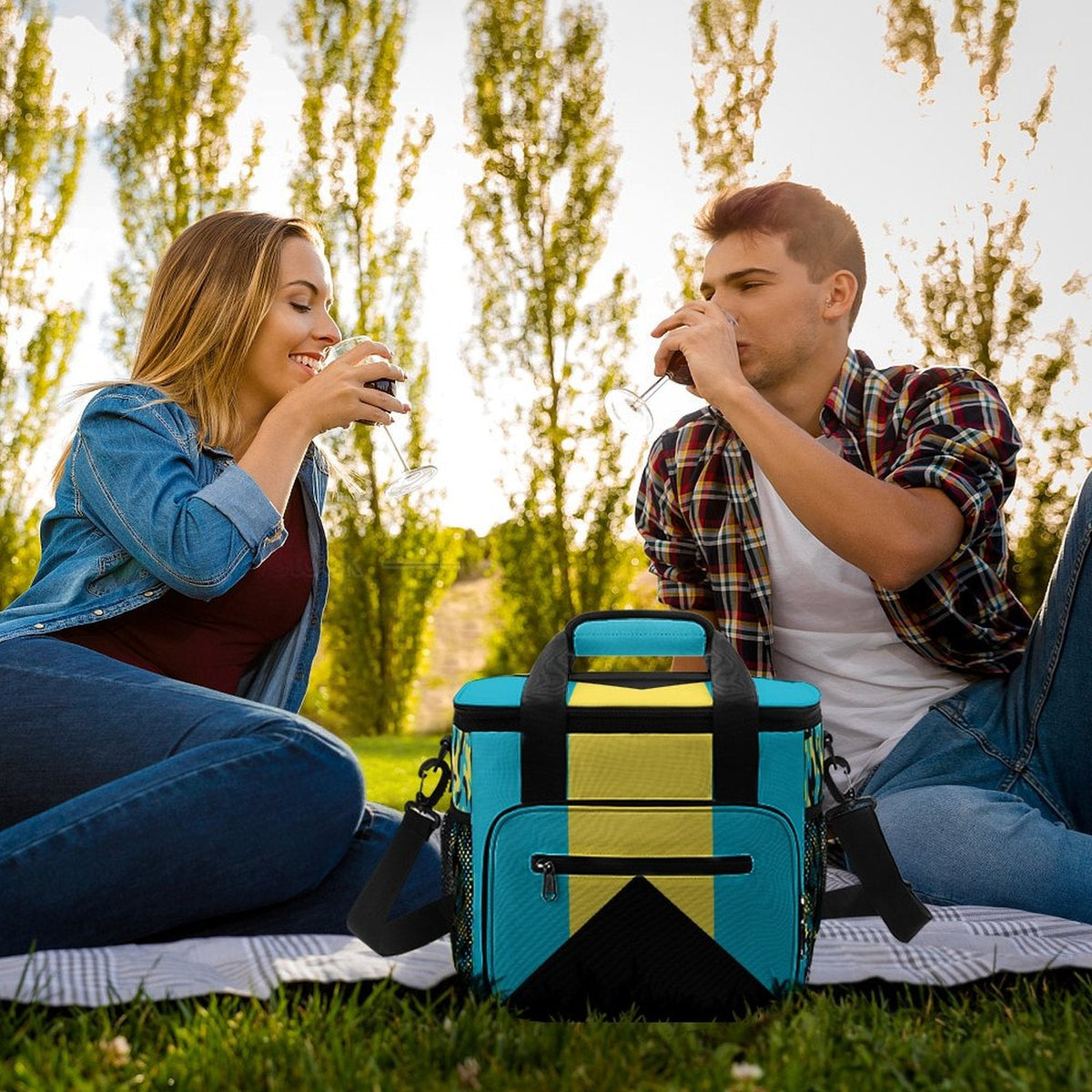 Bahamas Flag Insulated Cooler Bag - Conscious Apparel Store