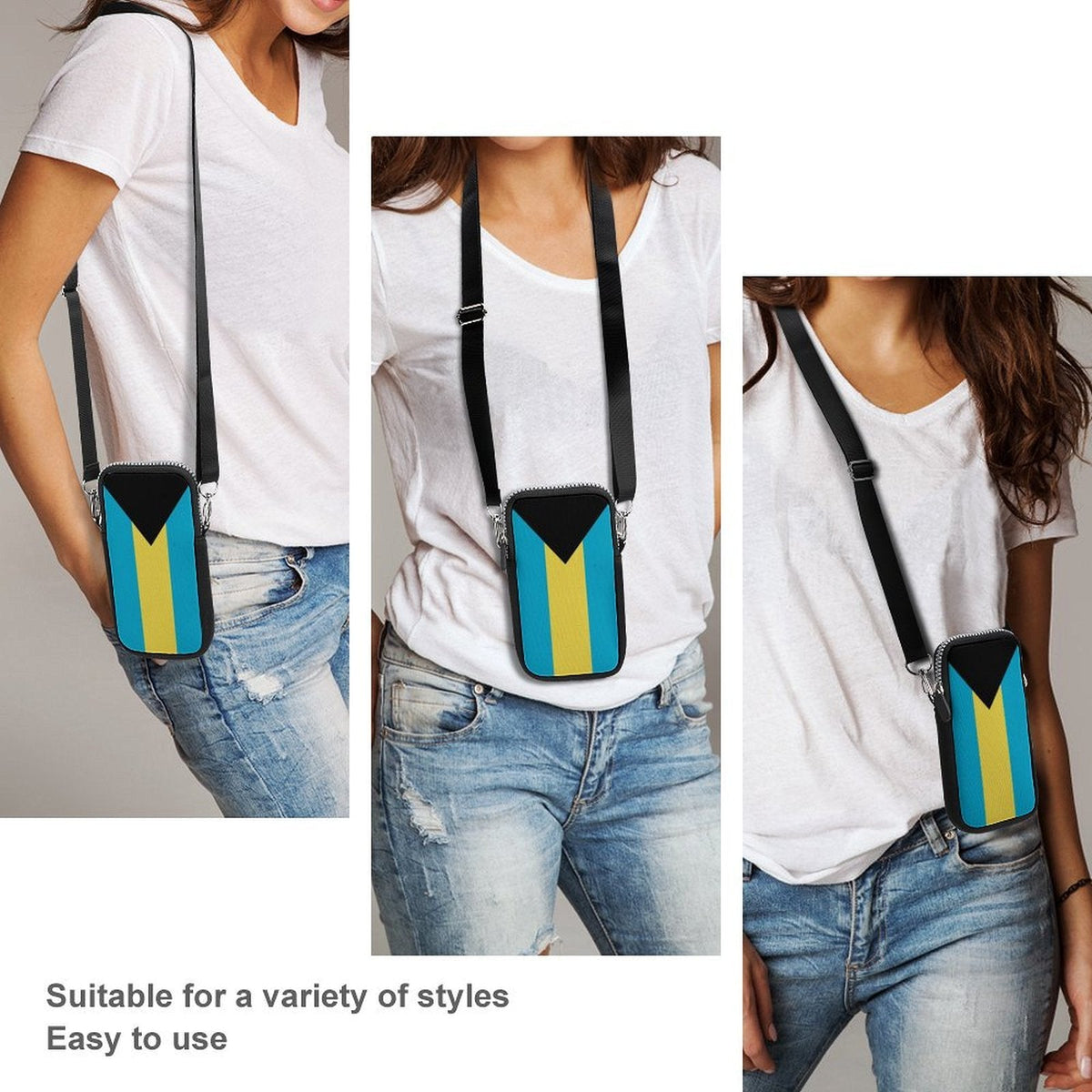 Bahamas Flag Mobile Phone Purse - Conscious Apparel Store