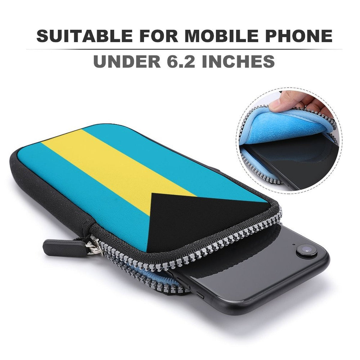 Bahamas Flag Mobile Phone Purse - Conscious Apparel Store