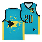 Bahamas Flag Premium Sport Jersey Tank Top - Conscious Apparel Store