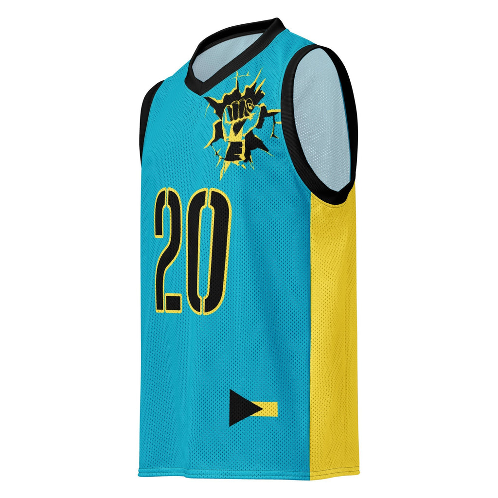 Bahamas Flag Premium Sport Jersey Tank Top - Conscious Apparel Store