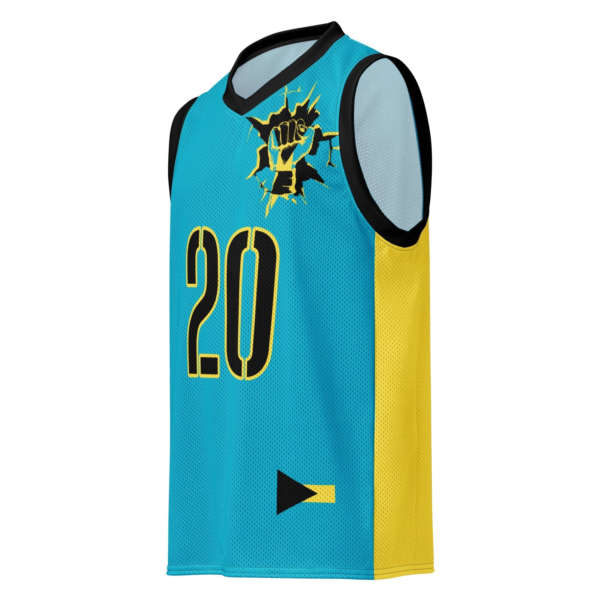 Bahamas Flag Premium Sport Jersey Tank Top - Conscious Apparel Store