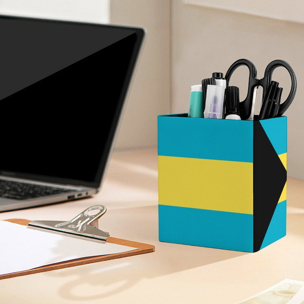 Bahamas Flag Square Pen Holder - Conscious Apparel Store