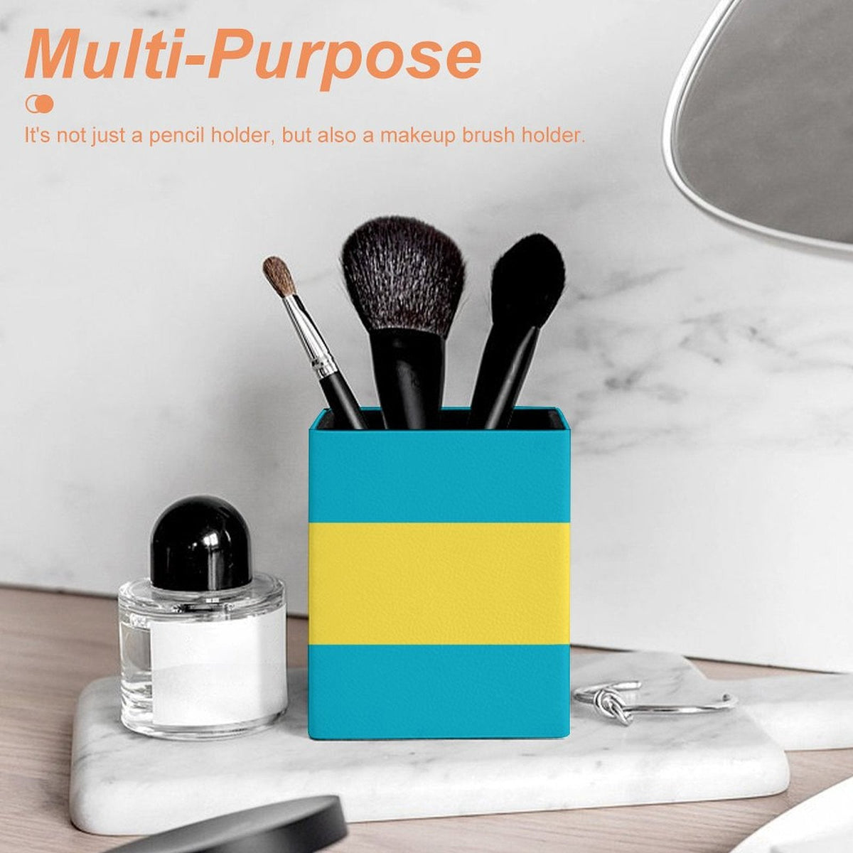 Bahamas Flag Square Pen Holder - Conscious Apparel Store