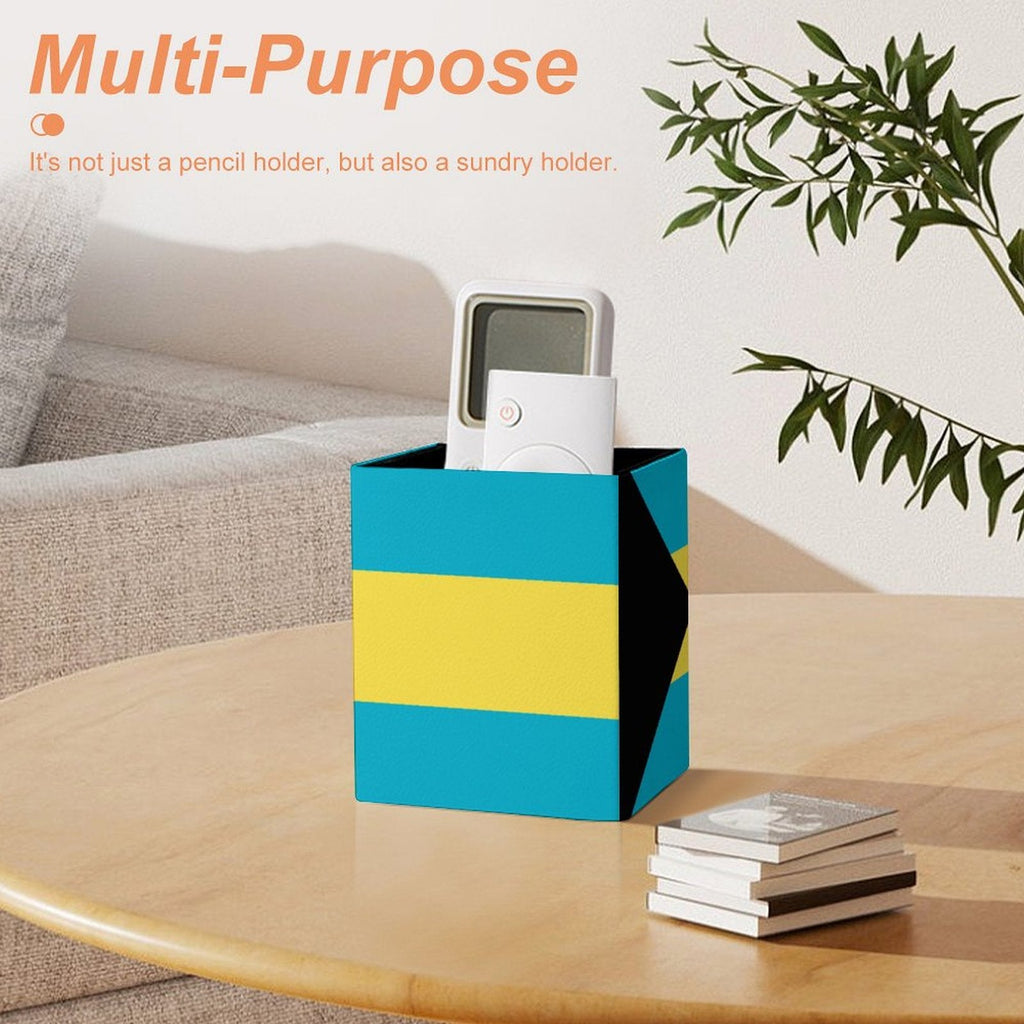 Bahamas Flag Square Pen Holder - Conscious Apparel Store