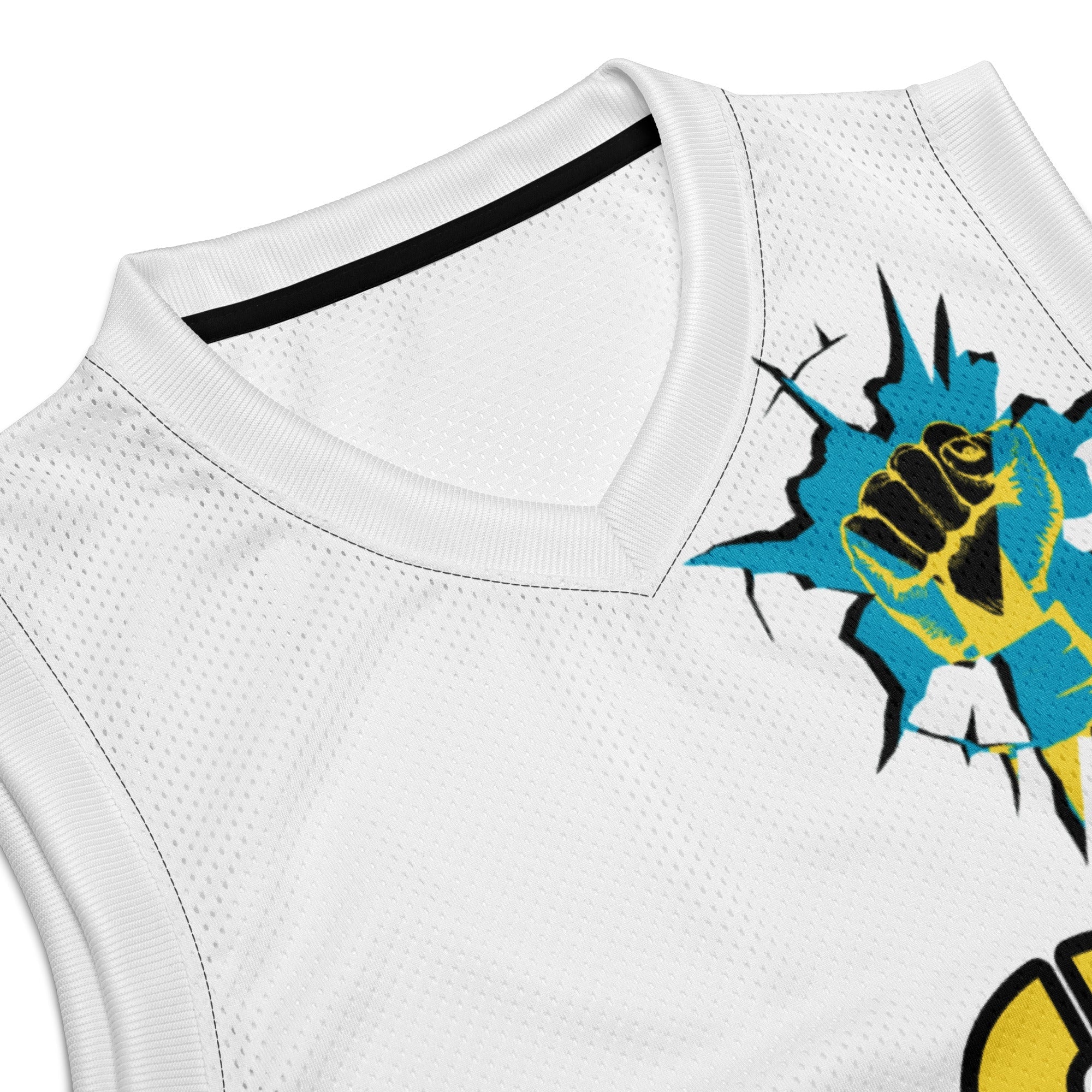 Bahamas Flag (White) Premium Sport Jersey Tank Top - Conscious Apparel Store