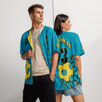 Bahamas Football Themed Button-Down Sport Jersey - Conscious Apparel Store