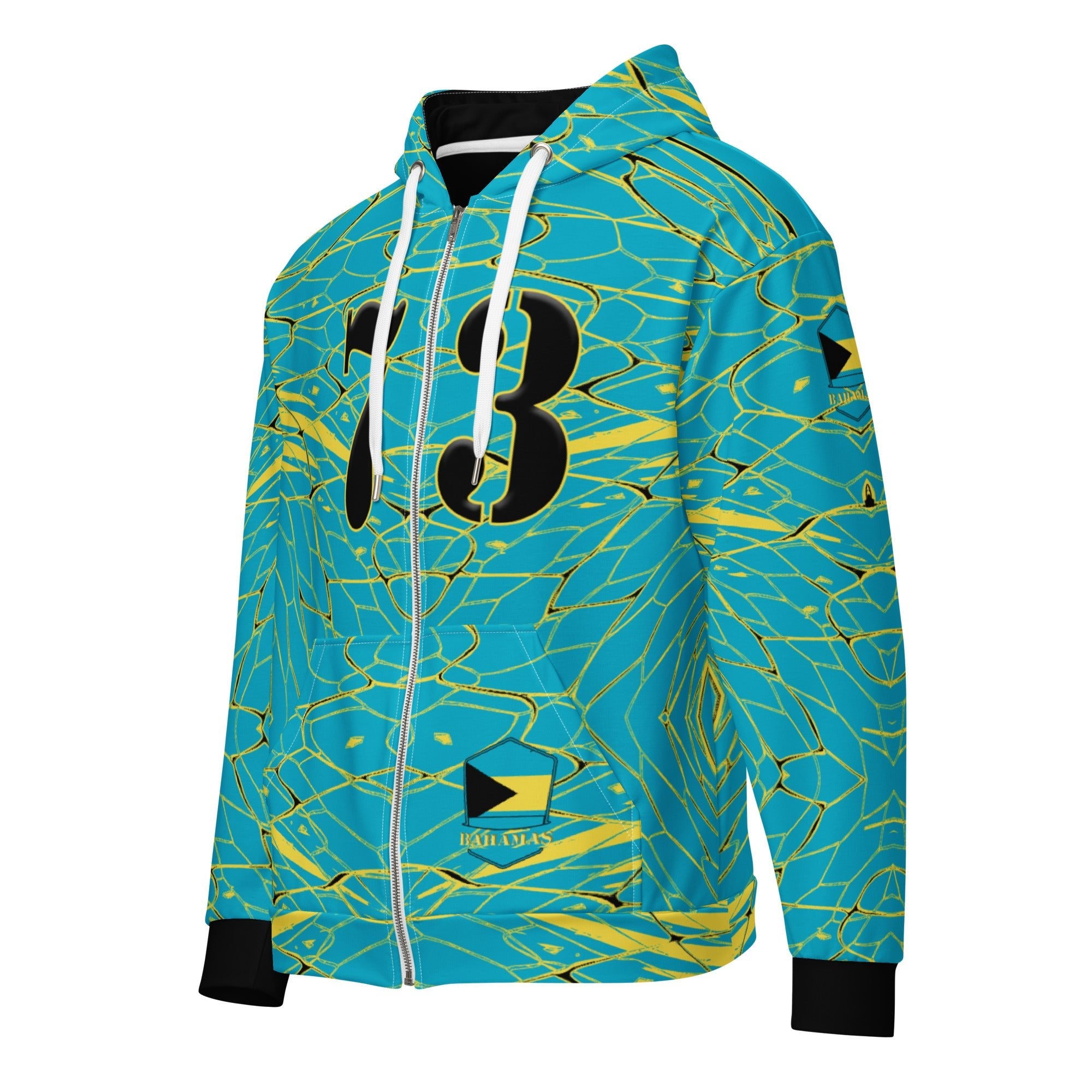 Bahamas Football Unisex zip hoodie - Conscious Apparel Store